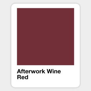 Pantone Afterwork Wine Sticker